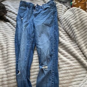 Hollister super skinny high rise w- 25 l - 33